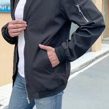 Laden Sie das Bild in den Galerie-Viewer, Herren Modische Bomberjacke