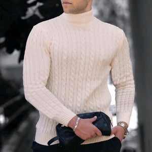 Lässiger Langärmliger Rollkragenpullover für Herren