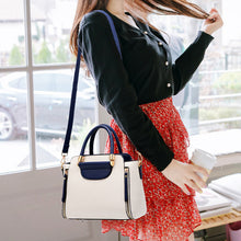Laden Sie das Bild in den Galerie-Viewer, Modische Kontrast-Handtasche Aus PU-Leder
