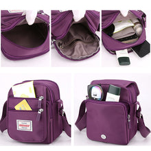 Laden Sie das Bild in den Galerie-Viewer, Mehrlagige leichte kleine quadratische Umhängetasche mit großem Fassungsvermögen