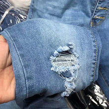 Laden Sie das Bild in den Galerie-Viewer, Zerrissene Jeans mit fünf Knöpfen