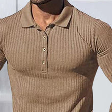 Laden Sie das Bild in den Galerie-Viewer, Langärmliger Elastischer Polopullover