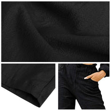 Laden Sie das Bild in den Galerie-Viewer, Einfarbige lockere Freizeithose mit hoher Taille