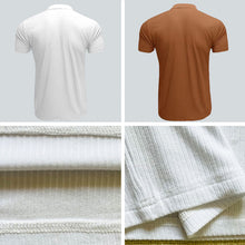 Laden Sie das Bild in den Galerie-Viewer, Kurzärmliges sportliche T-Shirt für Herren mit Revers