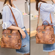 Laden Sie das Bild in den Galerie-Viewer, Damen Schultertasche aus Ölwachsleder mit großem Fassungsvermögen