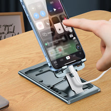 Laden Sie das Bild in den Galerie-Viewer, Faltbarer tragbarer Handyhalter aus Aluminiumlegierung