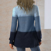 Laden Sie das Bild in den Galerie-Viewer, Lockerer Pullover mit Farbeblock-Print