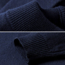 Laden Sie das Bild in den Galerie-Viewer, Kaschmir-Strickpullover mit halbem Rollkragen