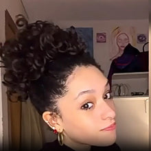 Laden Sie das Bild in den Galerie-Viewer, Elastischer lockerer kurzer Dutt mit Kordelzug