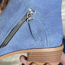 Laden Sie das Bild in den Galerie-Viewer, Damenstiefel mit seitlichem Reißverschluss