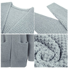 Laden Sie das Bild in den Galerie-Viewer, Mittellanger Einfarbiger Strickpullover