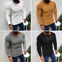 Laden Sie das Bild in den Galerie-Viewer, Schmal Geschnittener Pullover mit Rundhalsausschnitt