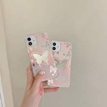 Laden Sie das Bild in den Galerie-Viewer, Stoßfeste iPhone Schmetterling-Handyhülle