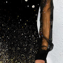 Laden Sie das Bild in den Galerie-Viewer, Langärmliges Kleid mit Knopf und Blumendruck