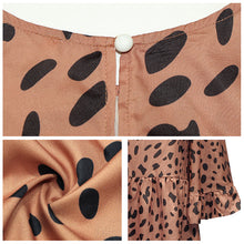 Laden Sie das Bild in den Galerie-Viewer, Bedrucktes Kleid mit Puppenärmeln