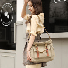 Laden Sie das Bild in den Galerie-Viewer, Damen Handtasche Umhängetasche aus Segeltuch