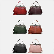 Laden Sie das Bild in den Galerie-Viewer, Retro Ölwachs Umhängetasche mit großem Fassungsvermögen