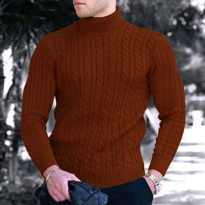 Lässiger Langärmliger Rollkragenpullover für Herren