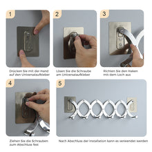 Laden Sie das Bild in den Galerie-Viewer, Einziehbarer Kleiderbügel aus Metall