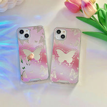 Laden Sie das Bild in den Galerie-Viewer, Stoßfeste iPhone Schmetterling-Handyhülle