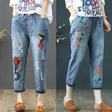 Laden Sie das Bild in den Galerie-Viewer, Lässige Retro-Jeans für Damen