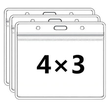 Laden Sie das Bild in den Galerie-Viewer, 4x3 Zoll CDC-Impfkartenhalter mit wasserdichtem Reißverschluss