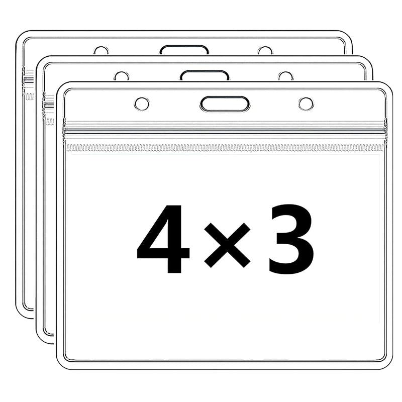 4x3 Zoll CDC-Impfkartenhalter mit wasserdichtem Reißverschluss