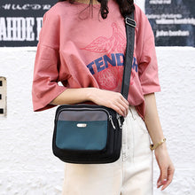 Laden Sie das Bild in den Galerie-Viewer, Kontrastierende lässige leichte wasserdichte Umhängetasche aus Nylon