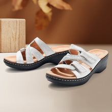 Laden Sie das Bild in den Galerie-Viewer, Damen Sandalen mit Kreuzklettverschluss
