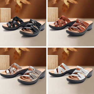 Damen Sandalen mit Kreuzklettverschluss