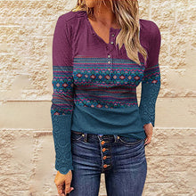 Laden Sie das Bild in den Galerie-Viewer, Ethnischer Strickpullover mit Löwenzahnmuster