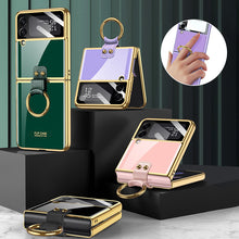 Laden Sie das Bild in den Galerie-Viewer, Hartrahmenabdeckung für Samsung Z Flip 3 mit Umhängeband