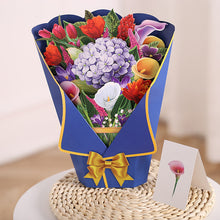Laden Sie das Bild in den Galerie-Viewer, 3D-Pop-Up-Blumenstrauß-Grußkarte