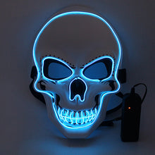 Laden Sie das Bild in den Galerie-Viewer, LED leuchtende Totenkopfmaske