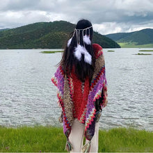 Laden Sie das Bild in den Galerie-Viewer, Ethnischer Gestrickter Schal