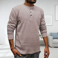 Laden Sie das Bild in den Galerie-Viewer, Einfarbiges T-Shirt Unterhemd Langarmpolo