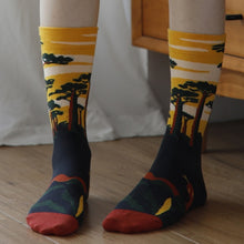 Laden Sie das Bild in den Galerie-Viewer, Bedruckte Strümpfe aus Baumwolle