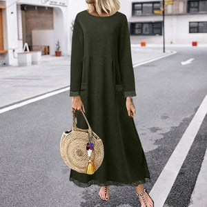 Spitzen-Fleece-Kleid