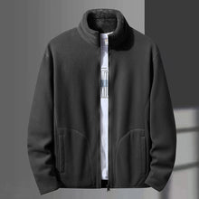 Laden Sie das Bild in den Galerie-Viewer, Wende-Sweatshirt mit Stehkragen aus Fleece