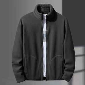Wende-Sweatshirt mit Stehkragen aus Fleece