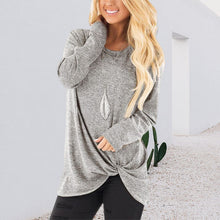 Laden Sie das Bild in den Galerie-Viewer, Neues Twist-T-Shirt mit Rundhalsausschnitt