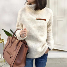 Laden Sie das Bild in den Galerie-Viewer, Thermopullover mit Rollkragen und Reißverschluss