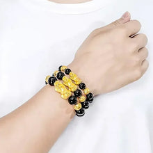 Laden Sie das Bild in den Galerie-Viewer, Pixiu 3D Obsidian Armband
