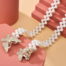 Laden Sie das Bild in den Galerie-Viewer, Perle Schmetterling Gürtelschnalle Taillenkette