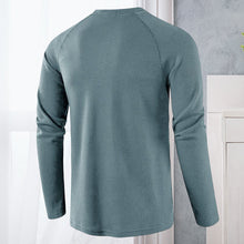 Laden Sie das Bild in den Galerie-Viewer, Einfarbiges Langärmliges T-Shirt für Herren