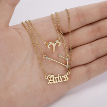 Laden Sie das Bild in den Galerie-Viewer, Sternzeichen Drei-Schicht-Halskette