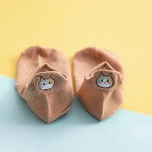 Laden Sie das Bild in den Galerie-Viewer, Damen Socken mit Katzenstickerei