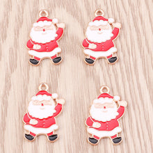 Laden Sie das Bild in den Galerie-Viewer, Weihnachten Schneemann und Schneeflocke Anhänger