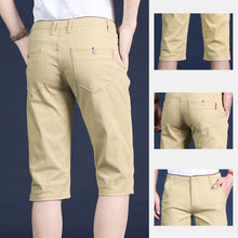 Laden Sie das Bild in den Galerie-Viewer, Elastische Faltenfreie Mittelgroße Anzughose für Herren aus Eisseide