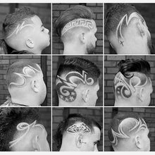 Laden Sie das Bild in den Galerie-Viewer, Vintage Ölkopf Farbverlauf Gravur elektrischen Haarschneider